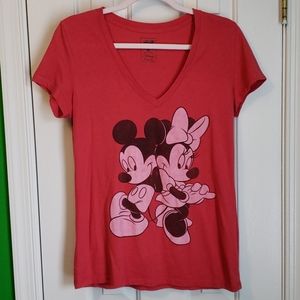 Womens Disney Vintage style V-Neck tshirt